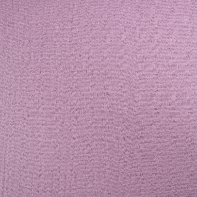 Double Gaze Unie Mauve - Maison Klem